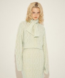 me &amp; me couture - ME&amp;ME COUTUREの人気セーター ME COUTURE（ミークチュール）の「ハートケーブルセットニット