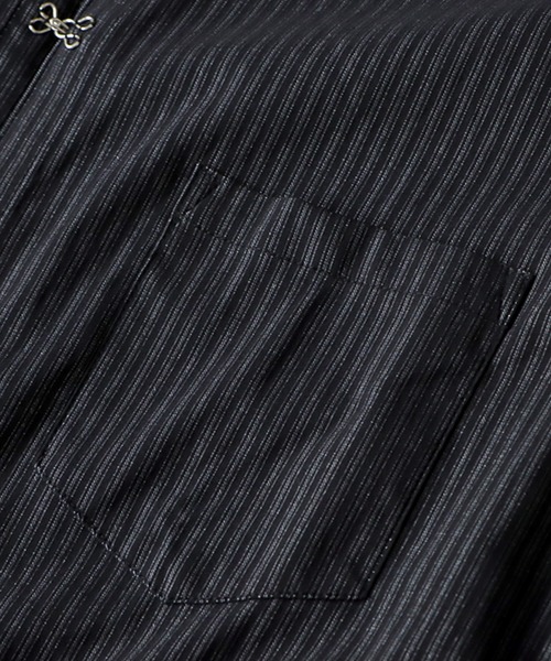 antiqua(アンティカ)の「チャイナ風ストライプシャツ(シャツ/ブラウス・メンズ・ブラック・FREE)」の16枚目の写真