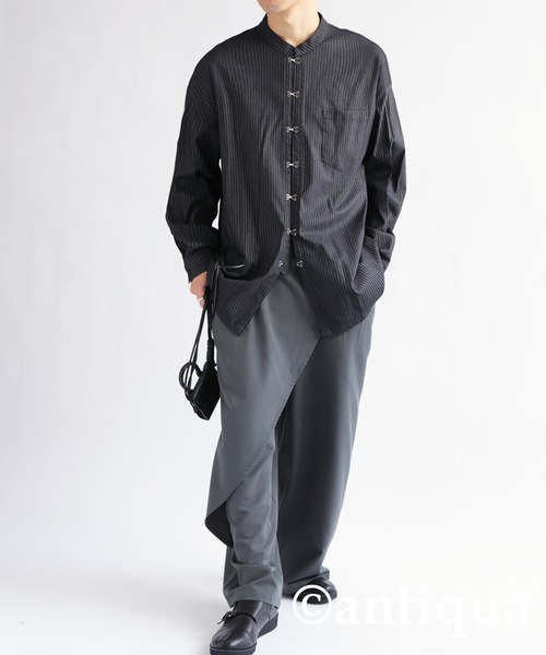 TODAYFUL シルクストライプシャツブラウスチャイナ TODAYFUL - TODAYFUL シルクストライプ チャイナシャツの通販 by