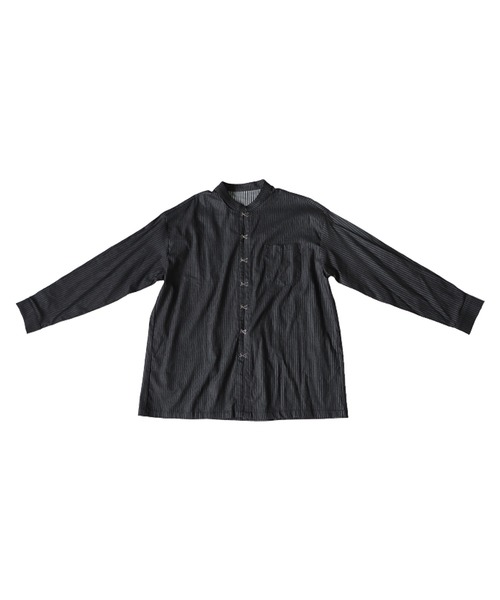 チャイナ風ストライプシャツ（シャツ/ブラウス）｜antiqua（アンティカ
