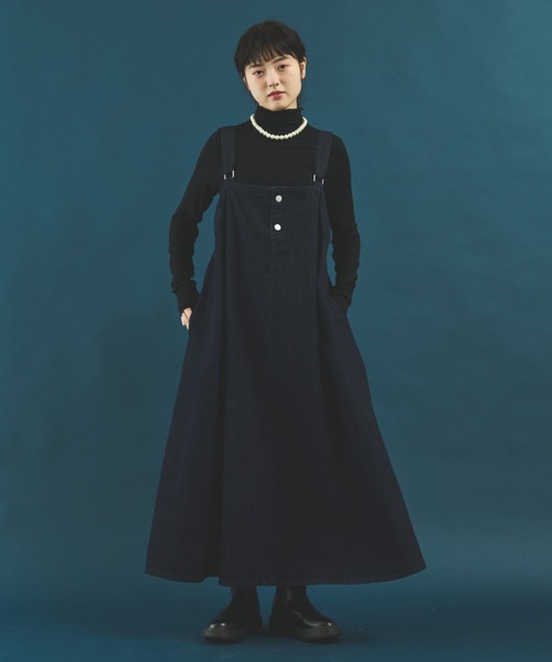 MERLOT（メルロー）の「ハイネックカットソー（Tシャツ/カットソー・レディース・グリーン/オレンジ/ホワイト/ブラック・FREE）」の14枚目の写真