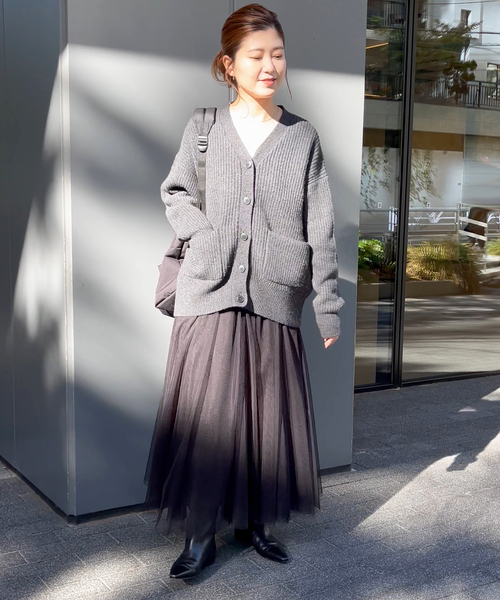 Spick & Span（スピックアンドスパン）の「≪追加3≫チュールスカート（スカート・レディース・ベージュ系その他/ブラック・36/38）」の3枚目の写真