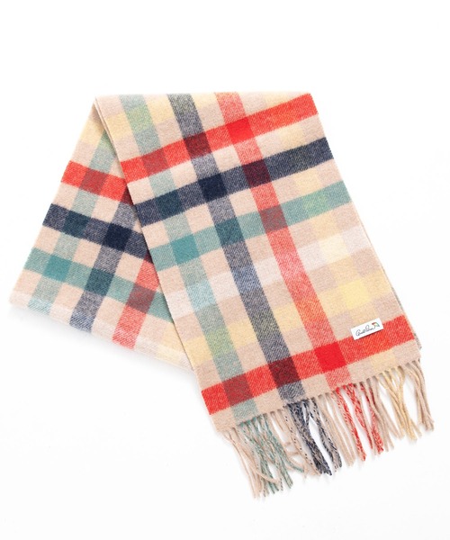 Arnold Palmer（アーノルドパーマー）の「パーマーチェック リバーシブルマフラー（マフラー・レディース・ベージュ/ネイビー・F）」の4枚目の写真