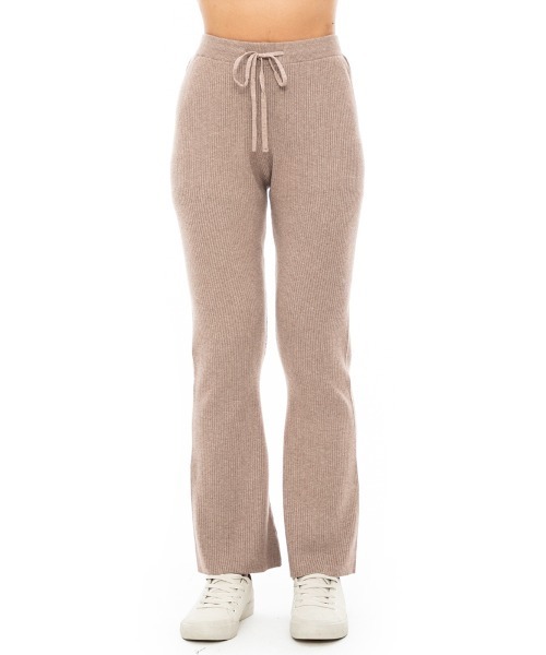 BILLABONG(ビラボン)の「BILLABONG レディース FLARE LONG PANTS ロングパンツ 【2023年秋冬モデル】/ビラボンリブニットボトムス(その他パンツ・レディース・ブラウン系その他/オフホワイト・LARGE/MEDIUM)」の3枚目の写真