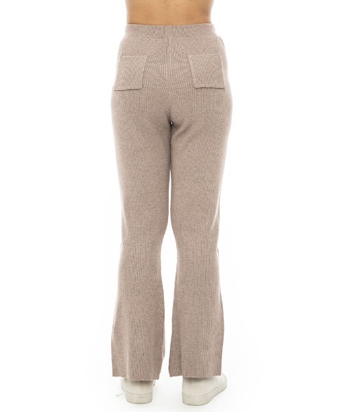 BILLABONG(ビラボン)の「BILLABONG レディース FLARE LONG PANTS ロングパンツ 【2023年秋冬モデル】/ビラボンリブニットボトムス(その他パンツ・レディース・ブラウン系その他/オフホワイト・LARGE/MEDIUM)」の4枚目の写真