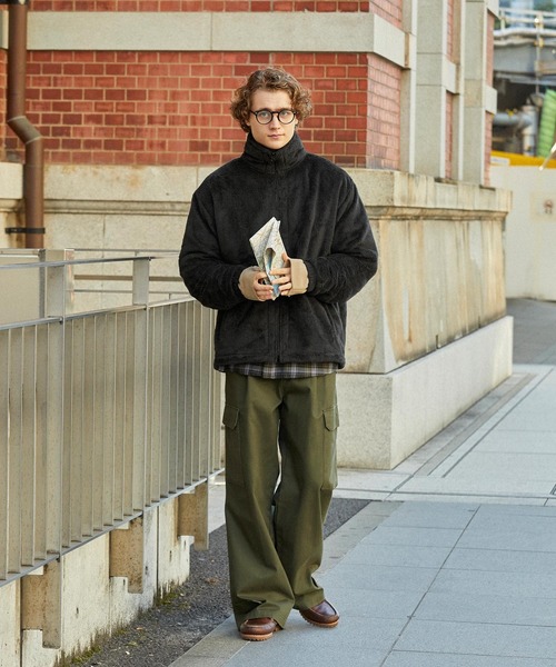 EMMA CLOTHES（エマクローズ）の「ミリタリーコールドウェザーフリースジャケット EMMA CLOTHES 2023AW（ミリタリージャケット・メンズ・ブラック/オリーブ・M/L）」の20枚目の写真