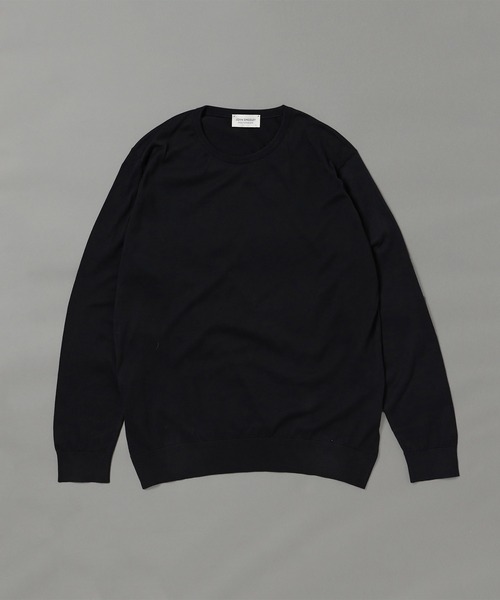 JOHN SMEDLEY（ジョンスメドレー）の「JOHN SMEDLEY / DAVID 30ゲージ コットン  クルーネックニット（ニット/セーター・メンズ・ブラック/ベージュ/ネイビー/シルバー/インディゴブルー/グレー系その他・MEDIUM/LARGE/SMALL）」の13枚目の写真