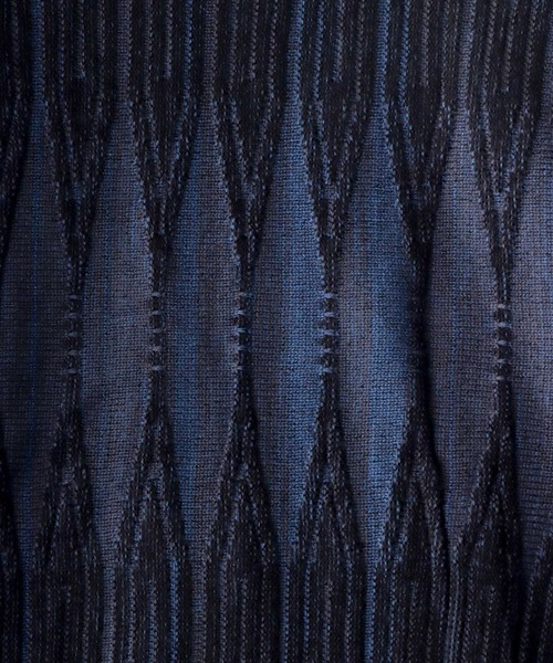 SITRY(シトリー)の「Geometric Jacquard Knit Cardigan/幾何学 ジャガード ニット カーディガン/カーデ(カーディガン/ボレロ・メンズ・チャコールグレー/ブラック/ダークブラウン/ブラウン/ブルー/グリーン・M/L/XL)」の17枚目の写真