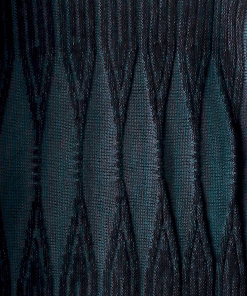 SITRY(シトリー)の「Geometric Jacquard Knit Cardigan/幾何学 ジャガード ニット カーディガン/カーデ(カーディガン/ボレロ・メンズ・チャコールグレー/ブラック/ダークブラウン/ブラウン/ブルー/グリーン・M/L/XL)」の10枚目の写真