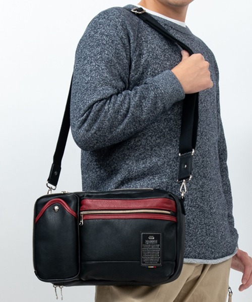 PUレザー 3WAY ショルダーバッグ（ショルダーバッグ）｜MADDEN EQUIPMENT（メデン イクイップメント）