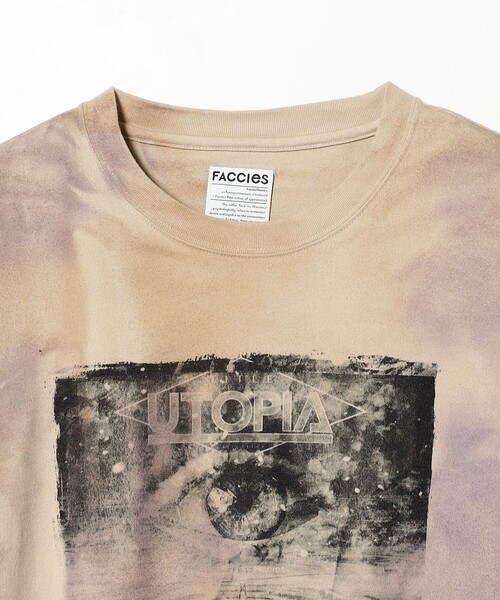 FACCIES（ファチーズ）の「FACCIES / Elbow Cut Used Dyed LS（Tシャツ/カットソー・メンズ・ベージュ・M/L/XL）」の7枚目の写真