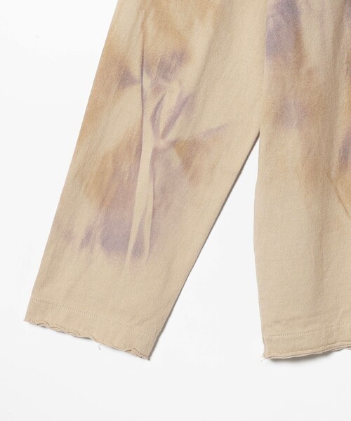 FACCIES（ファチーズ）の「FACCIES / Elbow Cut Used Dyed LS（Tシャツ/カットソー・メンズ・ベージュ・M/L/XL）」の6枚目の写真