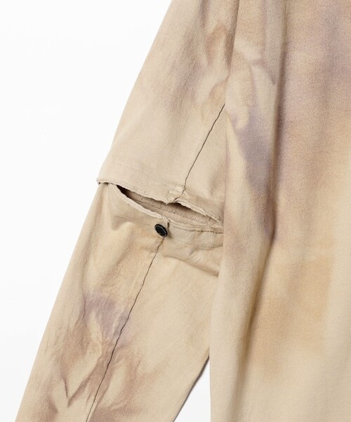 FACCIES（ファチーズ）の「FACCIES / Elbow Cut Used Dyed LS（Tシャツ/カットソー・メンズ・ベージュ・M/L/XL）」の5枚目の写真