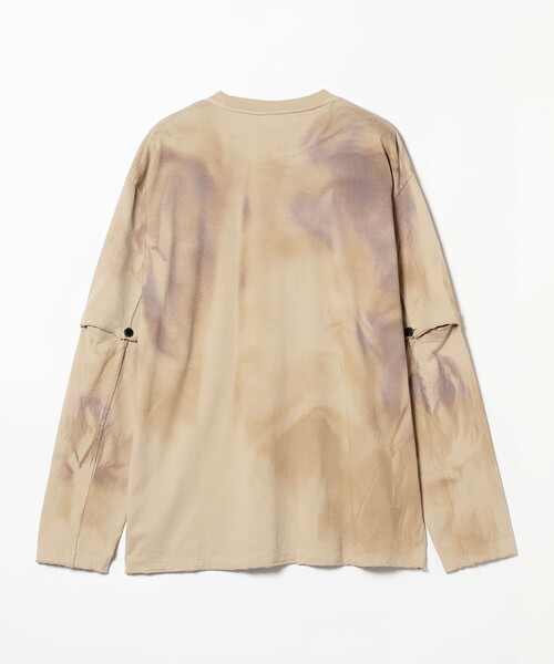 FACCIES（ファチーズ）の「FACCIES / Elbow Cut Used Dyed LS（Tシャツ/カットソー・メンズ・ベージュ・M/L/XL）」の4枚目の写真