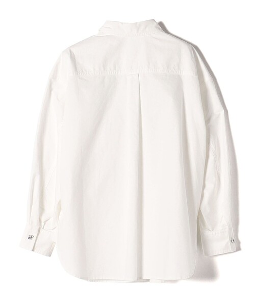 【セール】〈手洗い可能〉綿 オックス ビジュー付 オーバー シャツ ◇（シャツ/ブラウス）｜SHIPS（シップス）