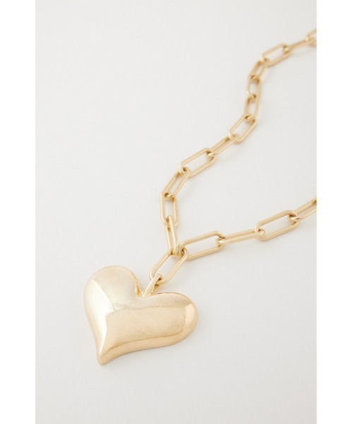 MOUSSY（マウジー）の「BIG HEART チョーカー（ネックレス・レディース・ゴールド/シルバー・FREE）」の4枚目の写真