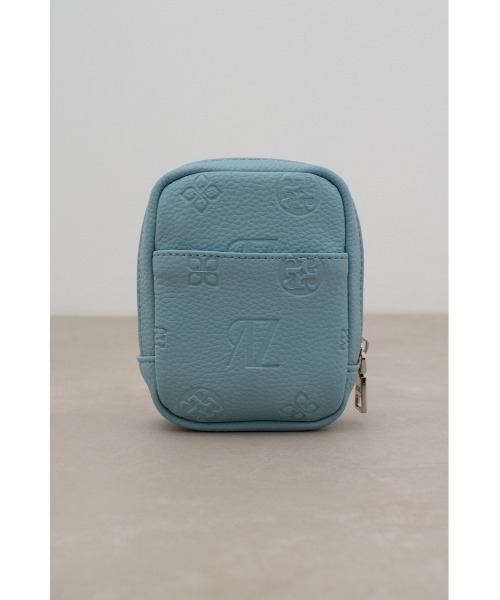 AZUL by moussy(アズールバイマウジー)の「エンボスモノグラムスクエアミニポーチ(ポーチ・レディース・ライトブルー/ブラック/アイボリー・FREE)」の18枚目の写真
