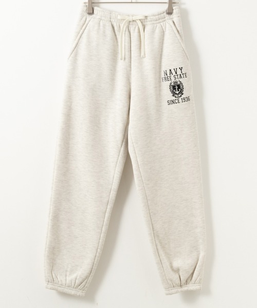 NAVY(ネイビー)の「NAVY 裏ボア あったか スウェットパンツ(スウェットパンツ・レディース・杢グレー/ブラック/オートミール・L/M)」の3枚目の写真