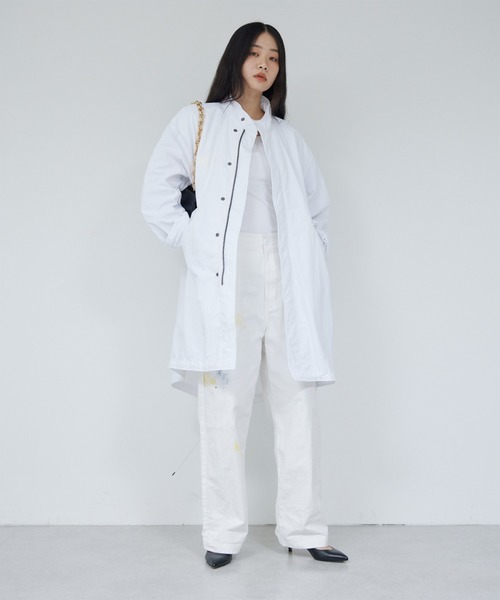 GALLARDAGALANTE（ガリャルダガランテ）の「ナイロンモッズコート（モッズコート・レディース・ホワイト/カーキ・FREE）」の2枚目の写真