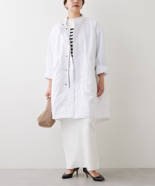 GALLARDAGALANTE（ガリャルダガランテ）の「ナイロンモッズコート（モッズコート・レディース・ホワイト/カーキ・FREE）」の10枚目の写真