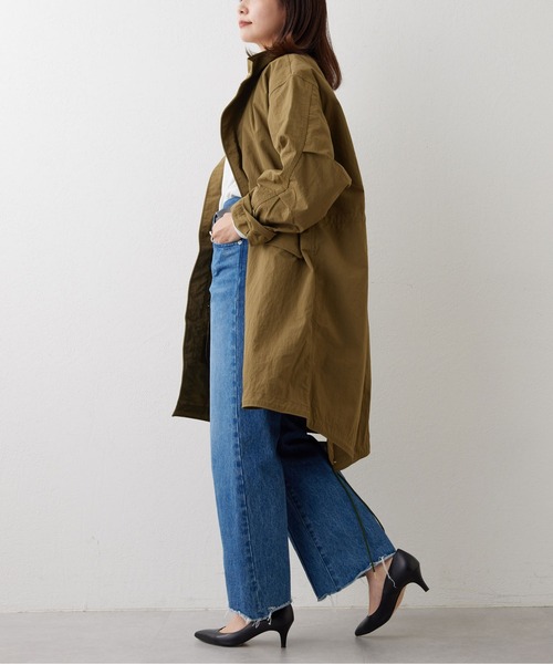 GALLARDAGALANTE（ガリャルダガランテ）の「ナイロンモッズコート（モッズコート・レディース・ホワイト/カーキ・FREE）」の4枚目の写真