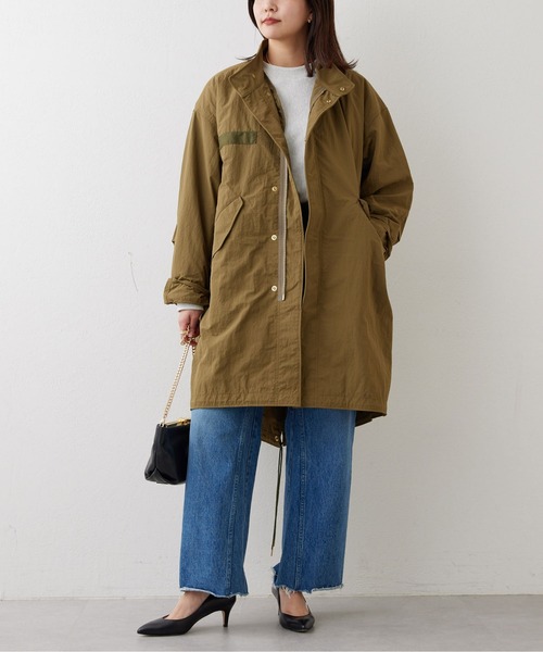 GALLARDAGALANTE（ガリャルダガランテ）の「ナイロンモッズコート（モッズコート・レディース・ホワイト/カーキ・FREE）」の3枚目の写真