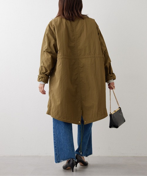 GALLARDAGALANTE（ガリャルダガランテ）の「ナイロンモッズコート（モッズコート・レディース・ホワイト/カーキ・FREE）」の6枚目の写真