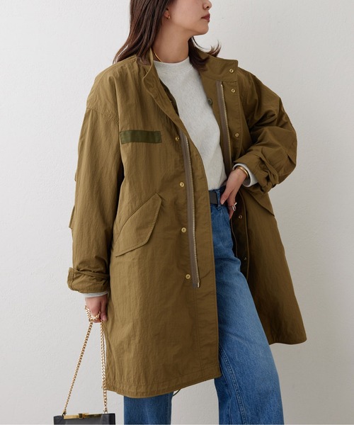 GALLARDAGALANTE（ガリャルダガランテ）の「ナイロンモッズコート（モッズコート・レディース・ホワイト/カーキ・FREE）」の8枚目の写真