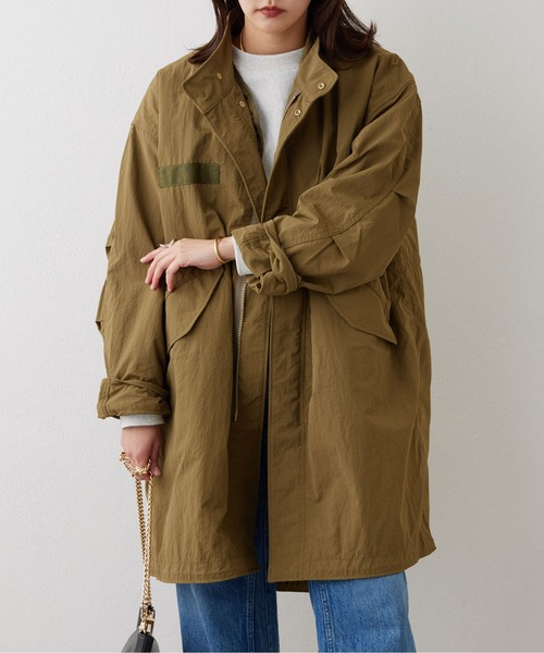 GALLARDAGALANTE（ガリャルダガランテ）の「ナイロンモッズコート（モッズコート・レディース・ホワイト/カーキ・FREE）」の7枚目の写真