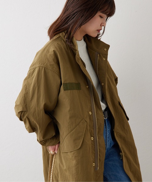 GALLARDAGALANTE（ガリャルダガランテ）の「ナイロンモッズコート（モッズコート・レディース・ホワイト/カーキ・FREE）」の9枚目の写真