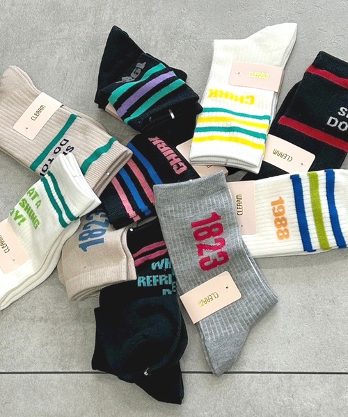 DONOBAN（ドノバン）の「「韓国っぽ」レディースソックス  10足セット（ソックス/靴下・レディース・D/E/C/A/B・FREE）」の3枚目の写真
