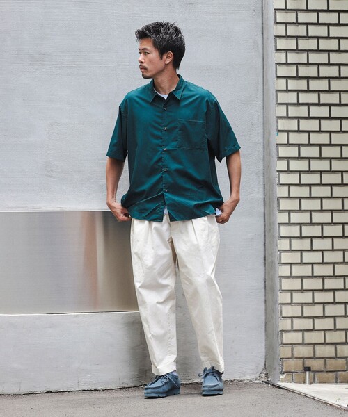 BEAMS（ビームス）の「BEAMS / ソリッド イージー シャツ（シャツ/ブラウス・メンズ・ダークグリーン/ブラック/ベージュ・S/M/L/XL）」の8枚目の写真