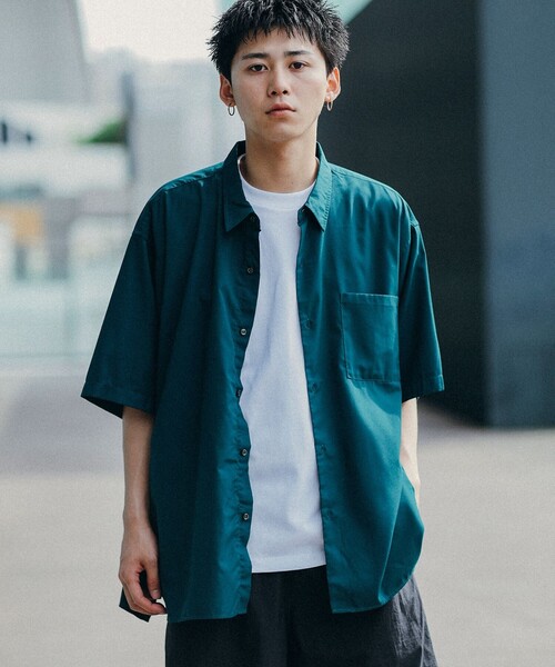 BEAMS（ビームス）の「BEAMS / ソリッド イージー シャツ（シャツ/ブラウス・メンズ・ダークグリーン/ブラック/ベージュ・S/M/L/XL）」の13枚目の写真