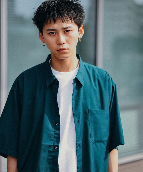 BEAMS（ビームス）の「BEAMS / ソリッド イージー シャツ（シャツ/ブラウス・メンズ・ダークグリーン/ブラック/ベージュ・S/M/L/XL）」の15枚目の写真