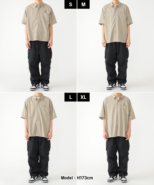 BEAMS（ビームス）の「BEAMS / ソリッド イージー シャツ（シャツ/ブラウス・メンズ・ダークグリーン/ブラック/ベージュ・S/M/L/XL）」の16枚目の写真