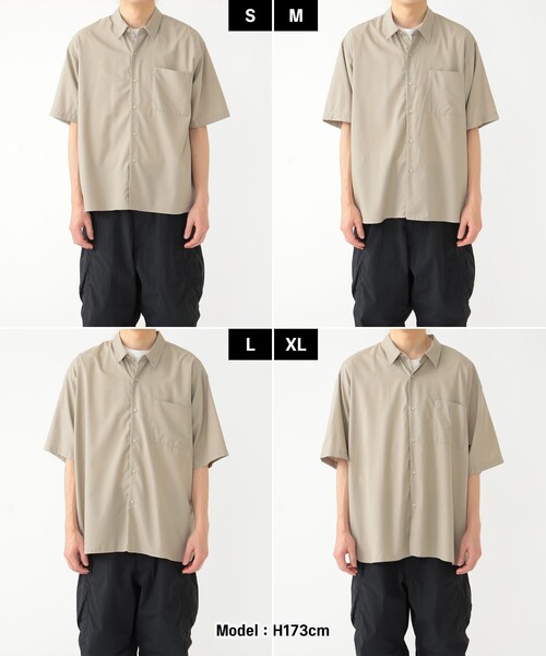 BEAMS（ビームス）の「BEAMS / ソリッド イージー シャツ（シャツ/ブラウス・メンズ・ダークグリーン/ブラック/ベージュ・S/M/L/XL）」の12枚目の写真