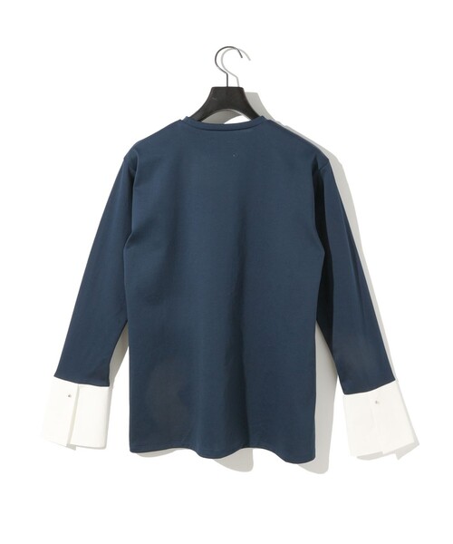 セール】MIDIUMISOLID for Ladies カフス切替プルオーバー（T