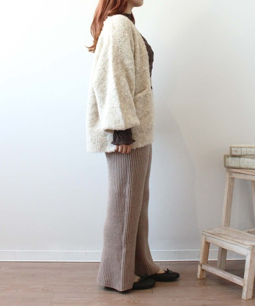 mil(ミル)の「ブークレニットパンツ(その他パンツ・レディース・キャメル/グレイッシュベージュ/グレー・XS/S/M)」の12枚目の写真