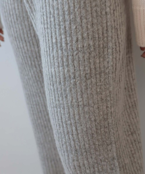 mil(ミル)の「ブークレニットパンツ(その他パンツ・レディース・キャメル/グレイッシュベージュ/グレー・XS/S/M)」の15枚目の写真