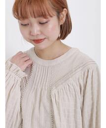 Samansa Mos2 | ドビーピンタックブラウス(シャツ/ブラウス)