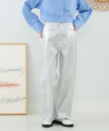 Ray BEAMS | Ray BEAMS / 箔プリント デニムパンツ(デニムパンツ)