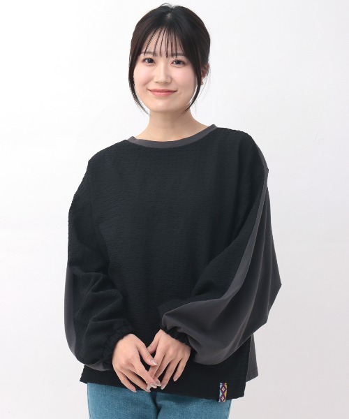 チチカカ(チチカカ)の「2WAYポコポココンビプルオーバー(Tシャツ/カットソー・レディース・ホワイト/カーキ/チャコールグレー・FREE)」の21枚目の写真