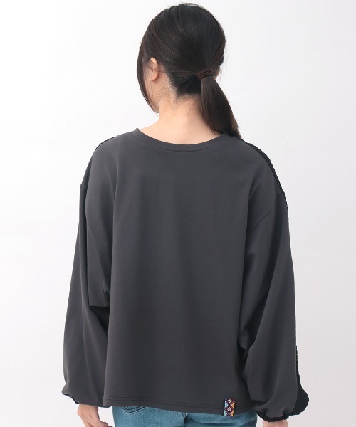チチカカ(チチカカ)の「2WAYポコポココンビプルオーバー(Tシャツ/カットソー・レディース・ホワイト/カーキ/チャコールグレー・FREE)」の22枚目の写真