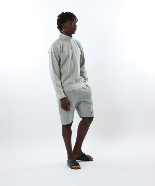 Champion リバースウィーブ ハーフジップスウェットシャツ　オートミール Champion リバースウィーブ ハーフジップスウェットシャツ