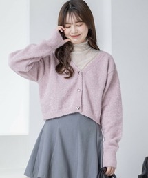 clear | ラメシャギーショート丈長袖ニットカーディガン≪2024SS新作≫(ニット/セーター)