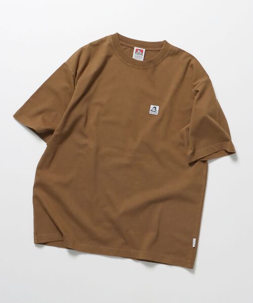 BEN DAVIS（ベンデイビス）の「【BEN DAVIS(ベンデイビス)】WASHED LABEL BIG TEE / 6色展開 フェード 古着風 クルーネック  ブランドタグ 定番 無地 半袖Tシャツ ゴリラ（Tシャツ/カットソー・メンズ・ベージュ系その他/キャメル/ホワイト/ブルー/ダークグリーン/ブラック・X-LARGE/LARGE/MEDIUM/SMALL）」の6枚目の写真
