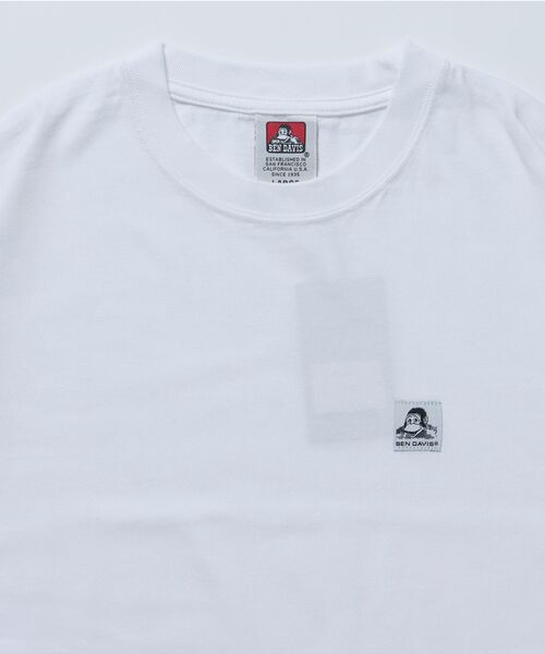 BEN DAVIS（ベンデイビス）の「【BEN DAVIS(ベンデイビス)】WASHED LABEL BIG TEE / 6色展開 フェード 古着風 クルーネック  ブランドタグ 定番 無地 半袖Tシャツ ゴリラ（Tシャツ/カットソー・メンズ・ベージュ系その他/キャメル/ホワイト/ブルー/ダークグリーン/ブラック・X-LARGE/LARGE/MEDIUM/SMALL）」の10枚目の写真