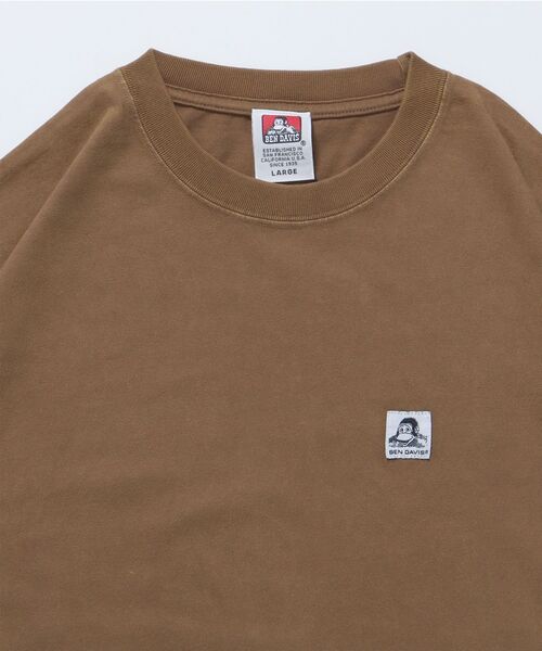 BEN DAVIS（ベンデイビス）の「【BEN DAVIS(ベンデイビス)】WASHED LABEL BIG TEE / 6色展開 フェード 古着風 クルーネック  ブランドタグ 定番 無地 半袖Tシャツ ゴリラ（Tシャツ/カットソー・メンズ・ベージュ系その他/キャメル/ホワイト/ブルー/ダークグリーン/ブラック・X-LARGE/LARGE/MEDIUM/SMALL）」の12枚目の写真