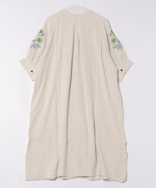 ウォッシャブルレーヨン麻刺繍ワンピース（ワンピース）｜チチカカ