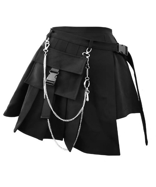 【セール】A'GEM/9 × .kom『NOVESSEL/ノベセル』チェーン付きレイヤードスカート（スカート）｜NOVESSEL（ノベセル） 8,624円